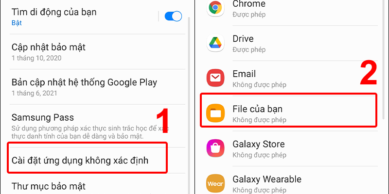 Các tải ứng dụng cho hệ điều hành Android 